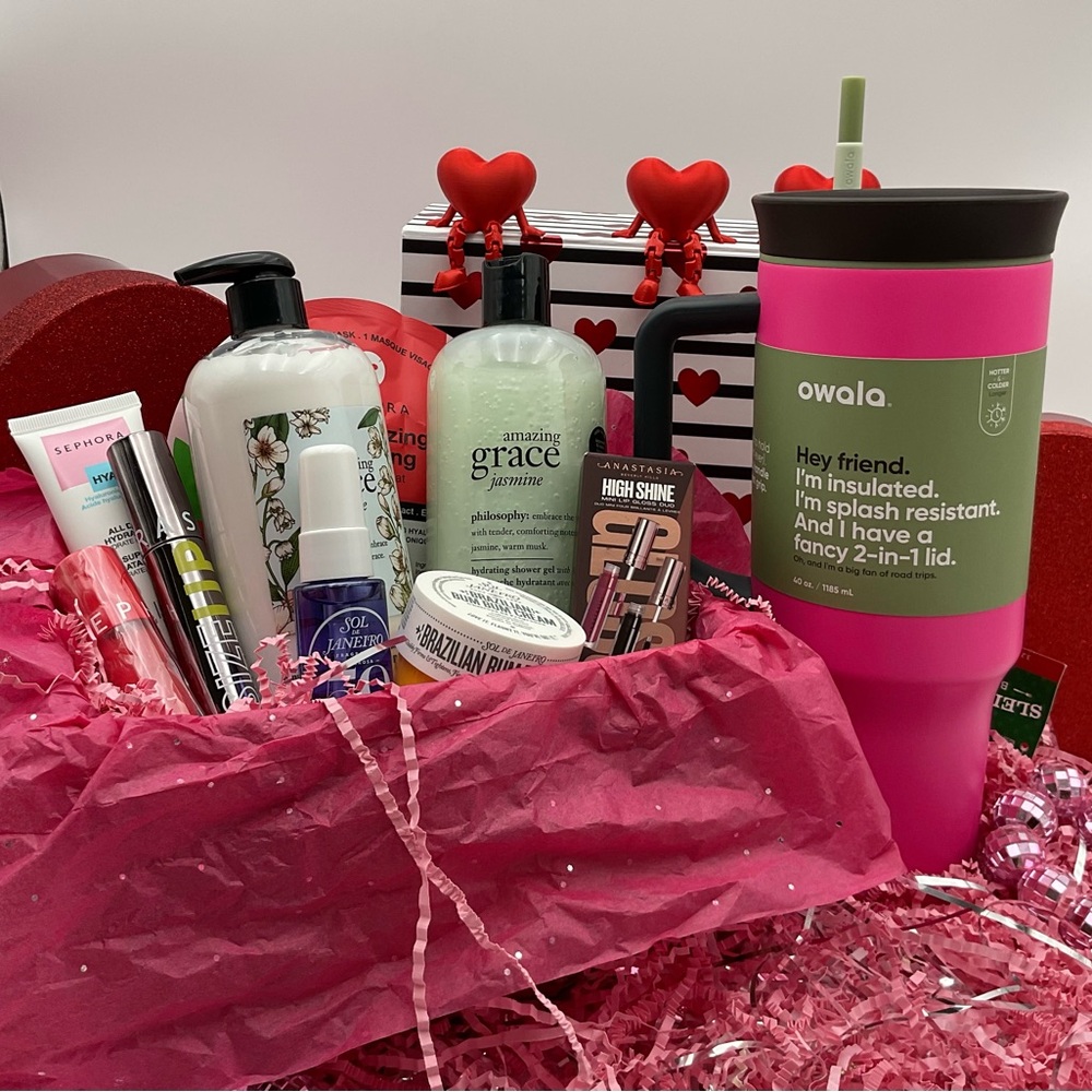 NWT Valentines Beauty Bundle Philosophy, Owala, Sephora, Etc..❤️